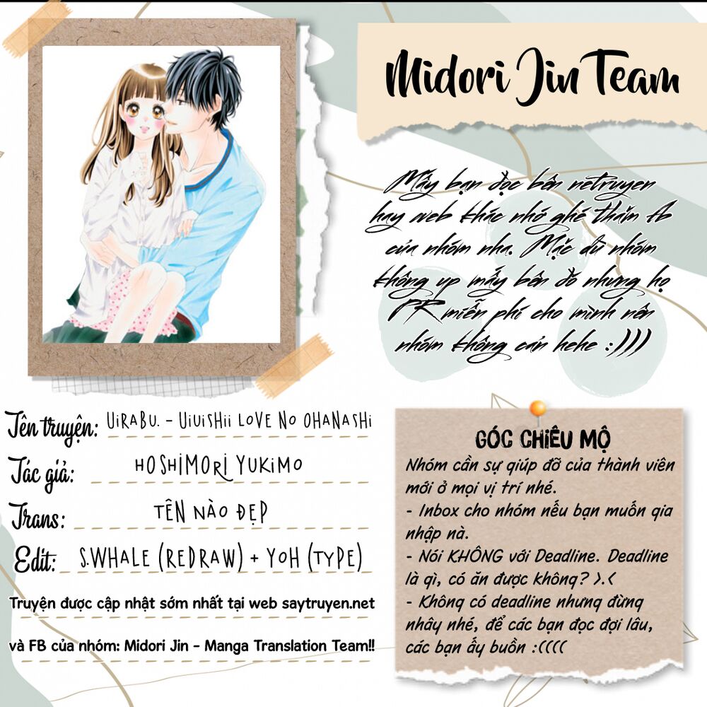 Uirabu – Uiuishii Love No Ohanashi Chương 25 Ảnh 3