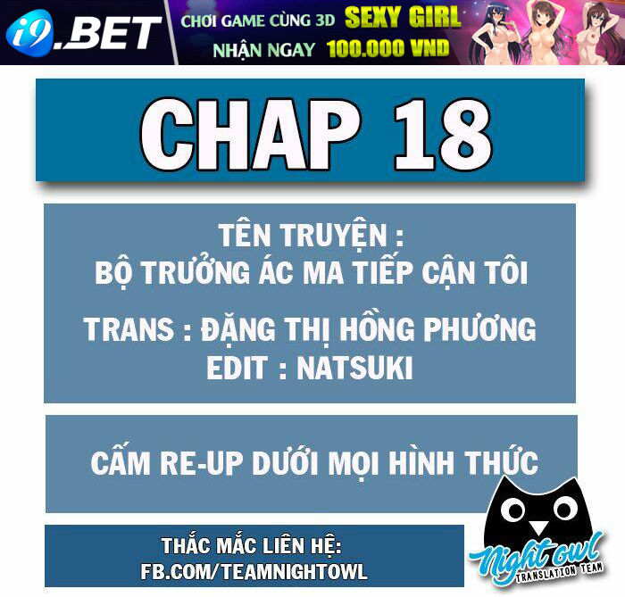 Bộ Trưởng Ác Ma Tiếp Cận Tôi Chương 18 Ảnh 2