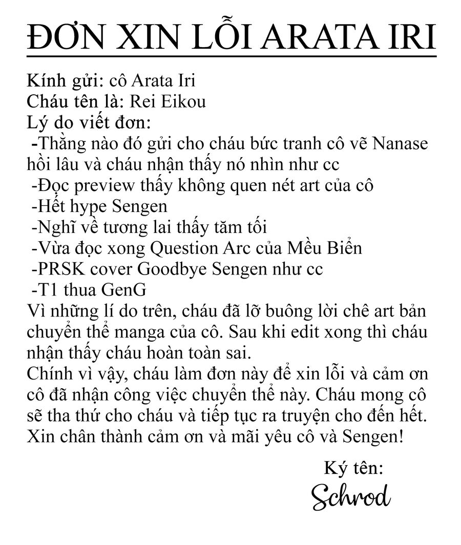 Goodbye Sengen Chương 1 Ảnh 41