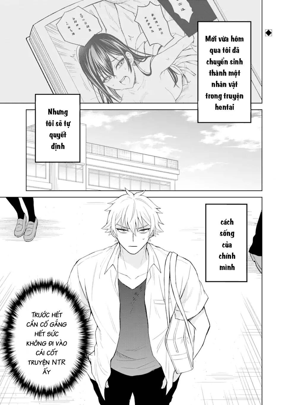 Tái Sinh Thành Tên Cặn Bã Trong Bộ Manga Cắm Sừng Mình Từng Đọc. Thế Nhưng Giờ Đây, Cô Nàng Nữ Chính Của Bộ Manga Ấy Lại Chủ Động Tiếp Cận Tôi Chương 2 Ảnh 3