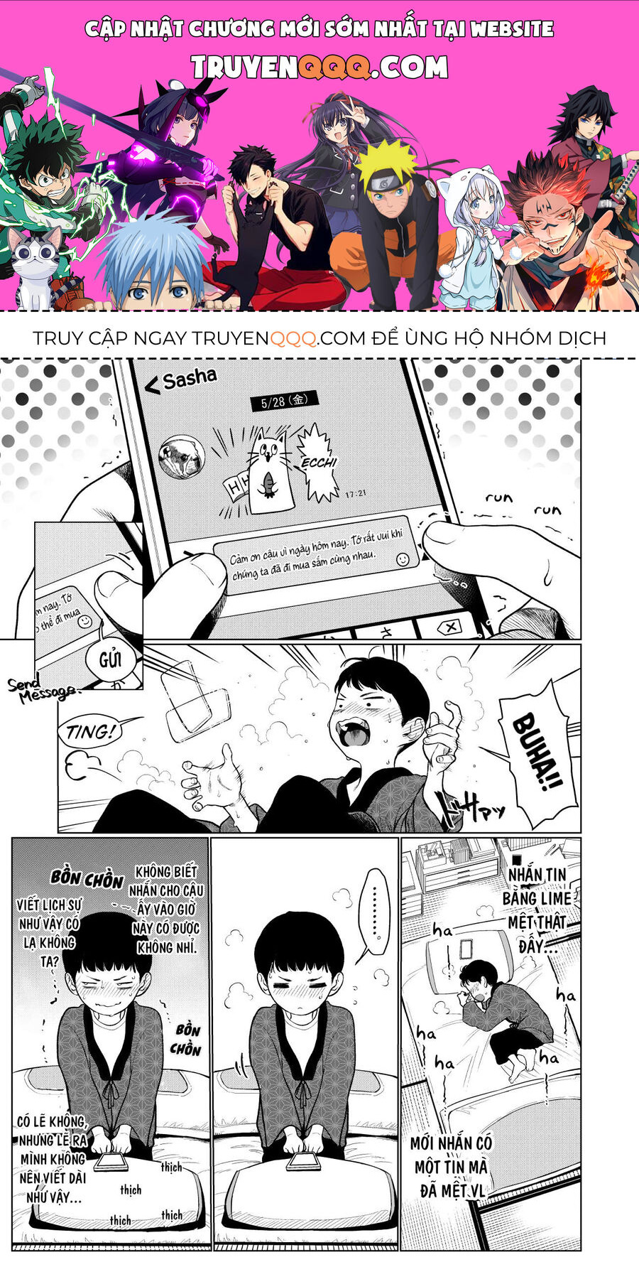Bé Sơ Trung Sasha Và Thằng Bạn Otaku Cùng Lớp Chương 21 Ảnh 2