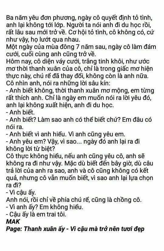 Những Mẩu Truyện "Ngôn Tình" [Ngược] Chương 6 Ảnh 4