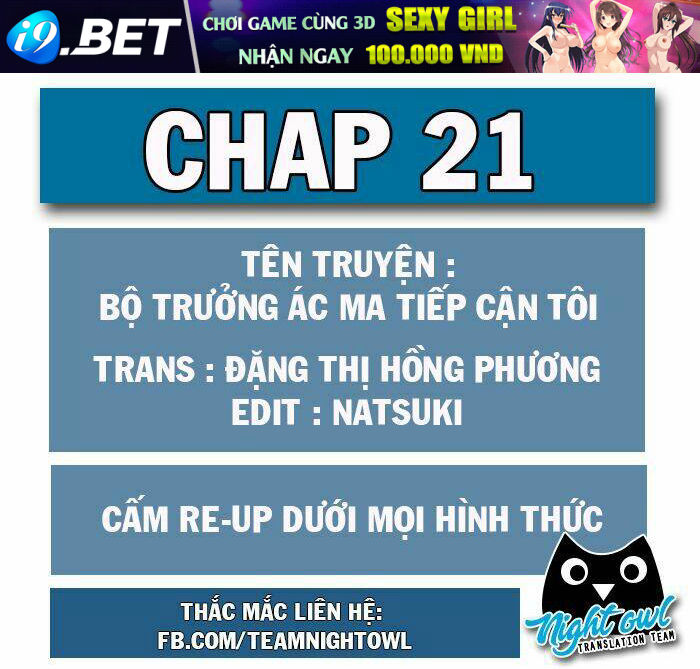 Bộ Trưởng Ác Ma Tiếp Cận Tôi Chương 21 Ảnh 2