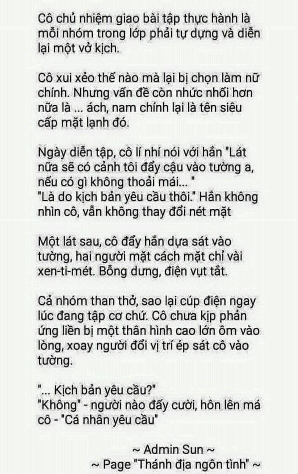 Những Mẩu Truyện "Ngôn Tình" [Ngọt, Sủng, Hài] Chương 3 Ảnh 2