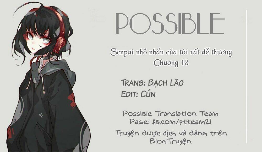 Senpai Nhỏ Nhắn Của Tôi Rất Dễ Thương Chương 18 Ảnh 3
