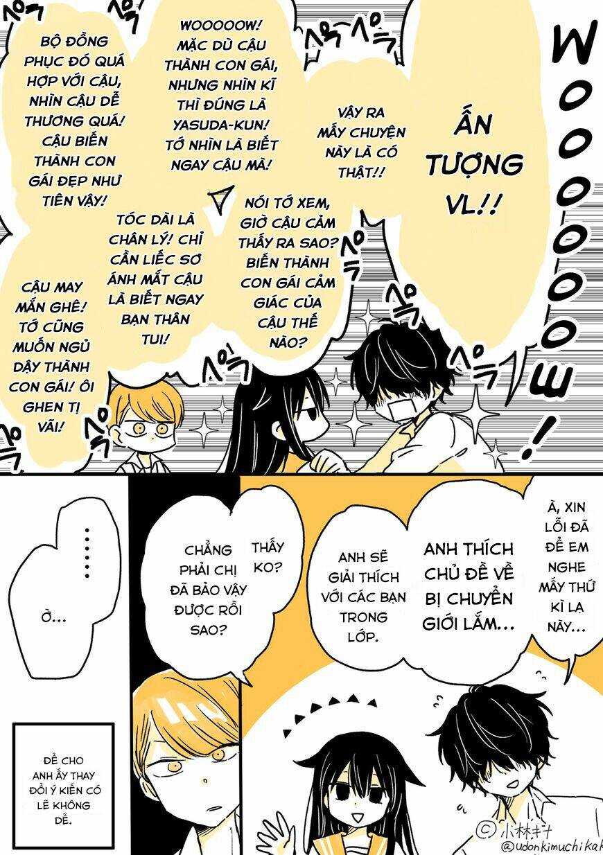 Mendokusagari Danshi Koukousei Ga Asa Okitara Onnanoko Ni Natteita Hanashi Chương 3 Ảnh 6