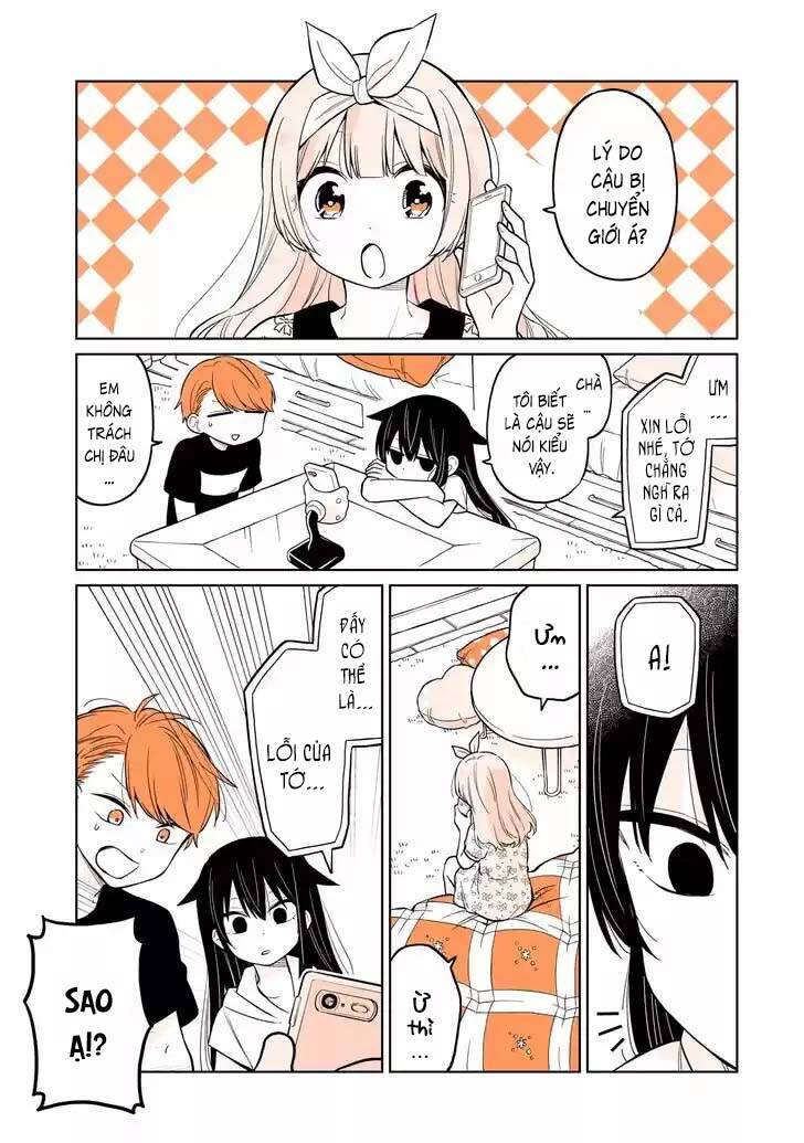 Mendokusagari Danshi Koukousei Ga Asa Okitara Onnanoko Ni Natteita Hanashi Chương 15.1 Ảnh 9