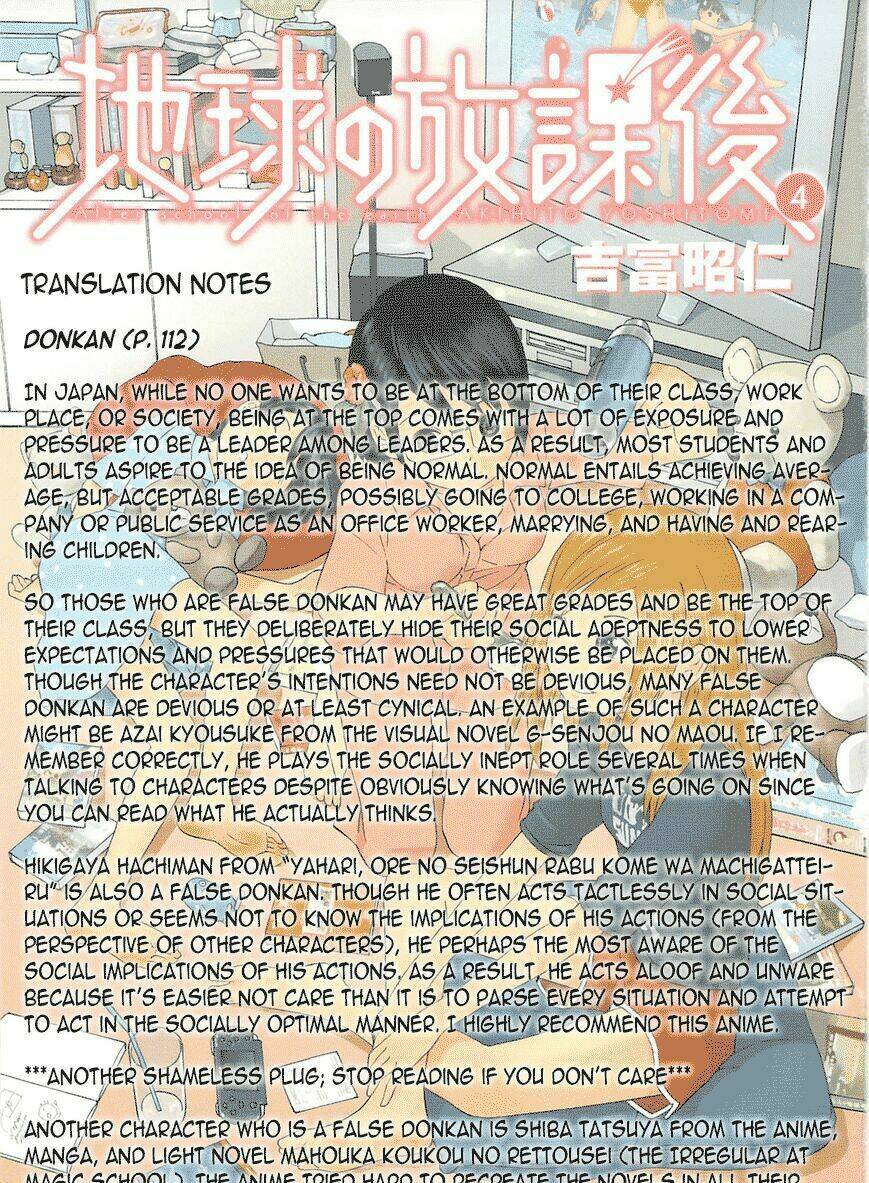 Chikyuu No Houkago Chương 22 Ảnh 40