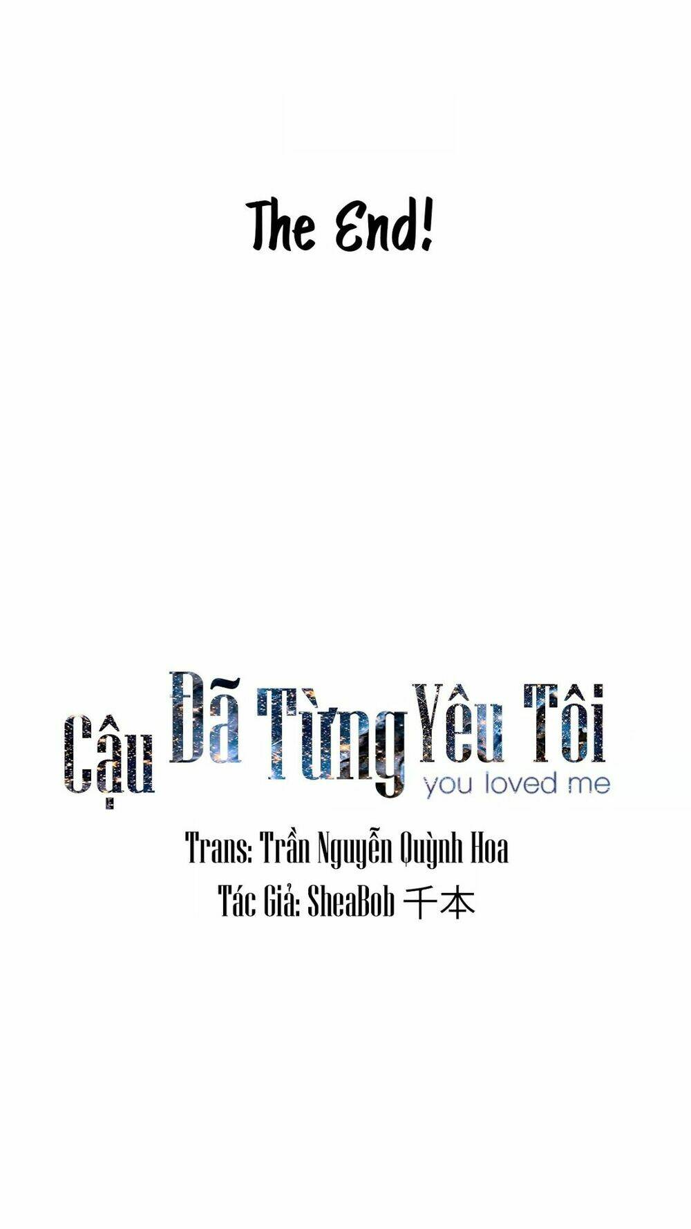 Cậu Đã Từng Yêu Tôi Chương 31 Ảnh 74