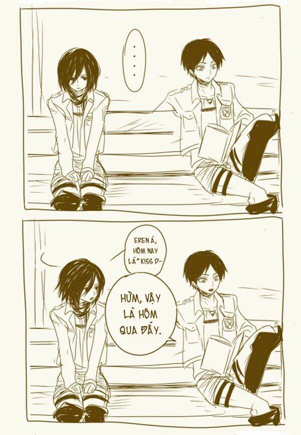 Tấn Công Người Khổng Lồ - Doujinshi Eren X Mikasa Chương 51 Ảnh 5