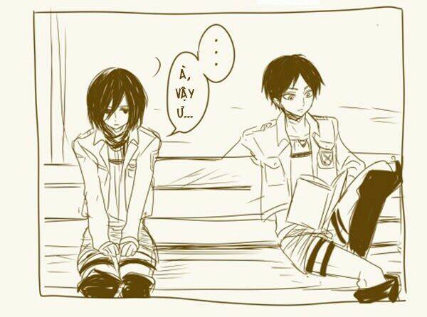 Tấn Công Người Khổng Lồ - Doujinshi Eren X Mikasa Chương 51 Ảnh 6