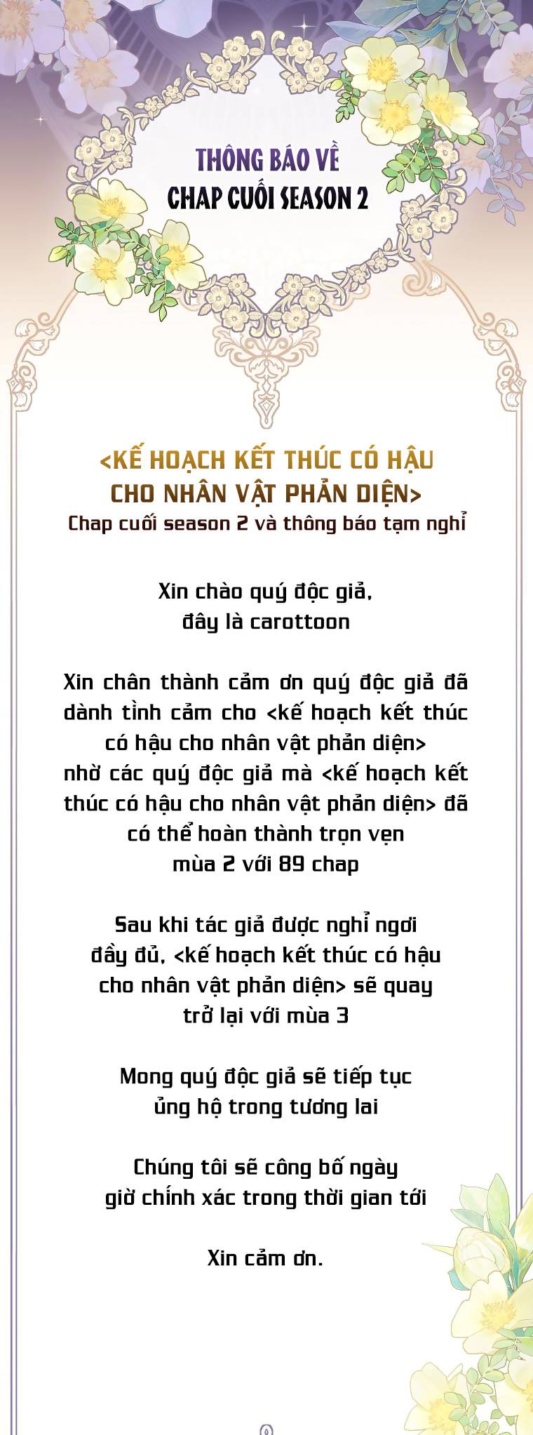 Kế Hoạch Kết Thúc Có Hậu Cho Nhân Vật Phản Diện Chương 89 Ảnh 56