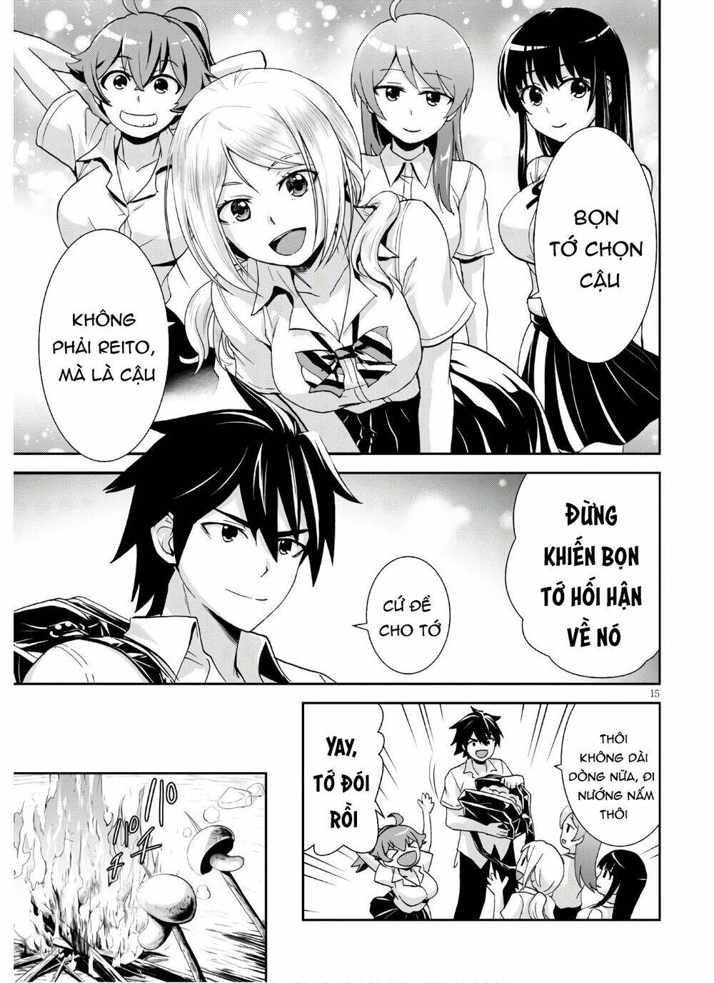 Gakkou No Minna To Isekai No Mujintou Ni Tenishitakedo Ore Dake Rakushou Desu Chương 3 Ảnh 18