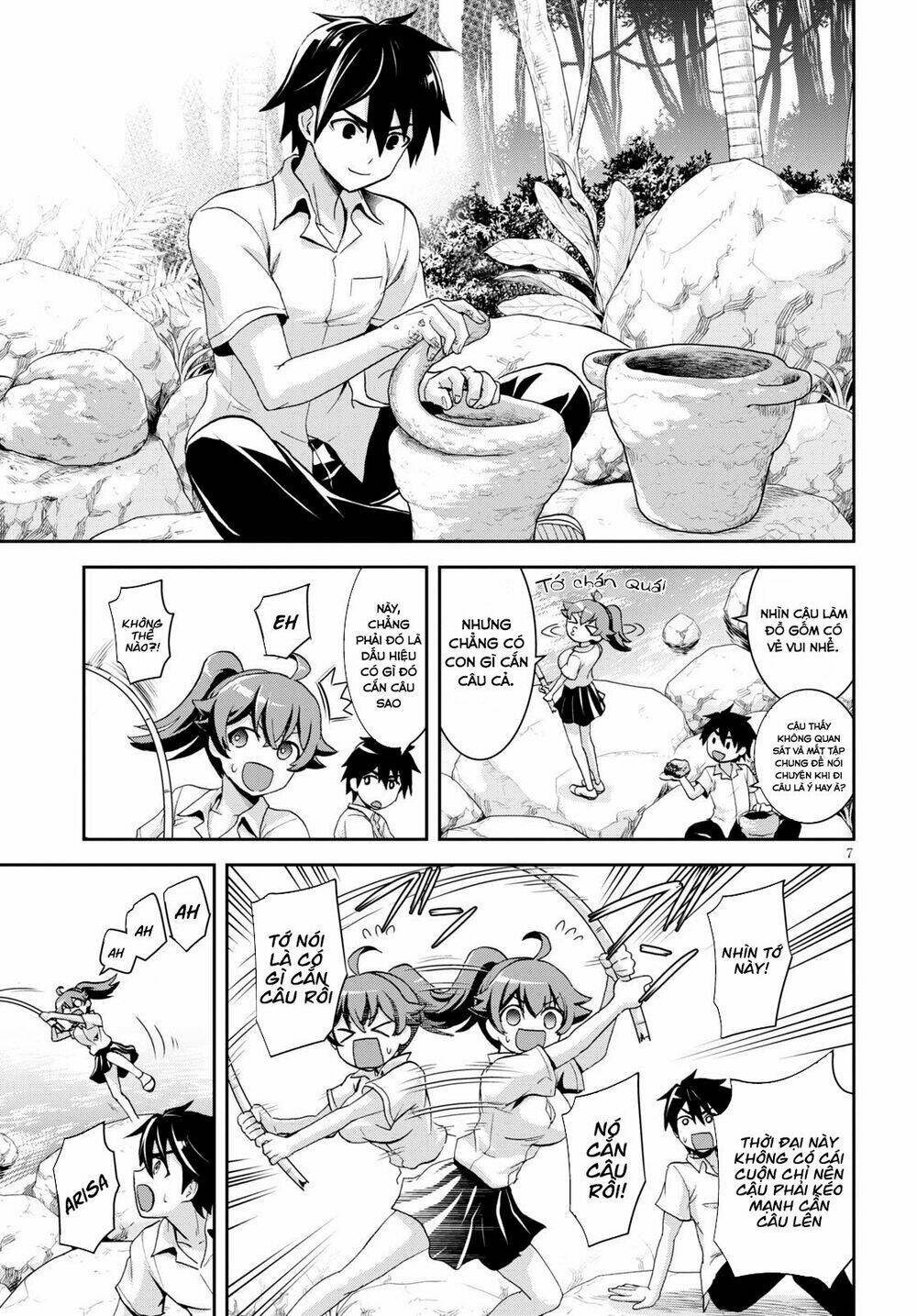 Gakkou No Minna To Isekai No Mujintou Ni Tenishitakedo Ore Dake Rakushou Desu Chương 4 Ảnh 10