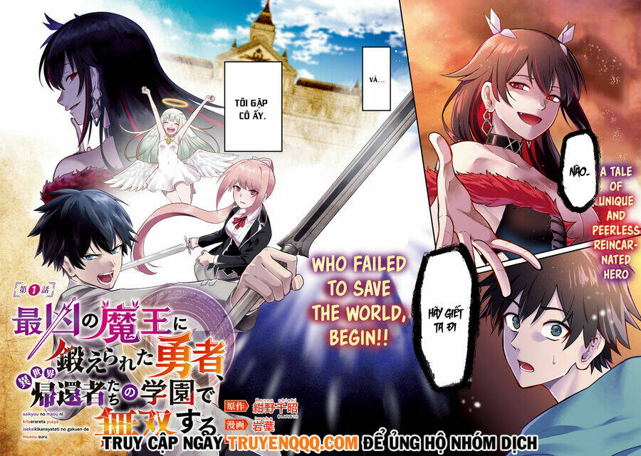 Saikyou No Maou Ni Kitaerareta Yuusha Isekai Kikanshatachi No Gakuen De Musou Suru Chương 1 Ảnh 5