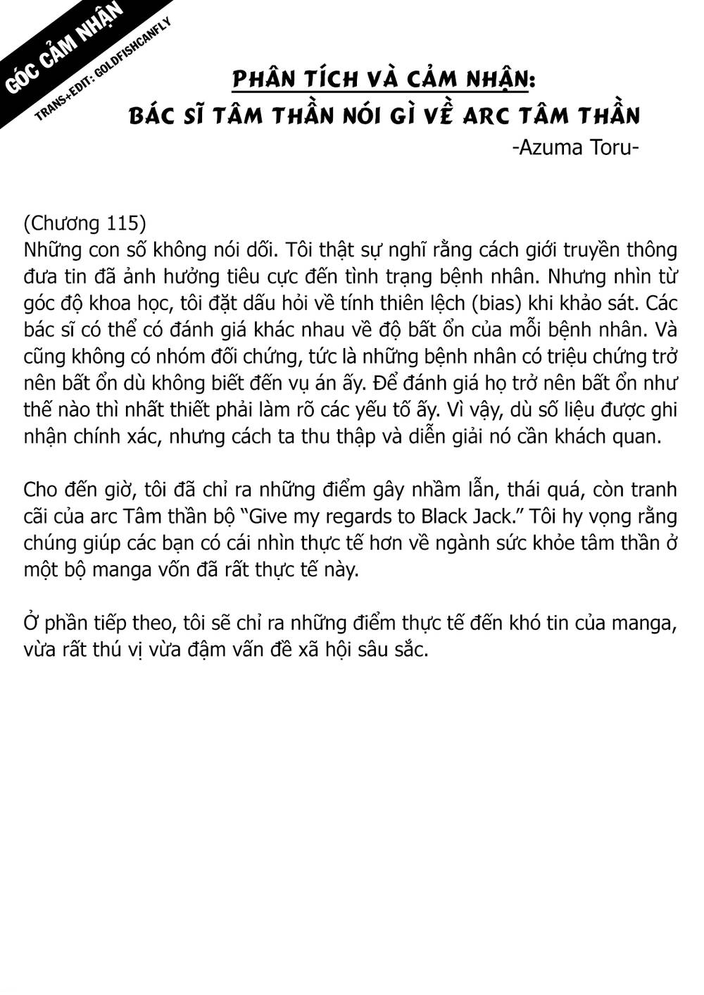 Give My Regards To Black Jack Chương 126.5 Ảnh 27