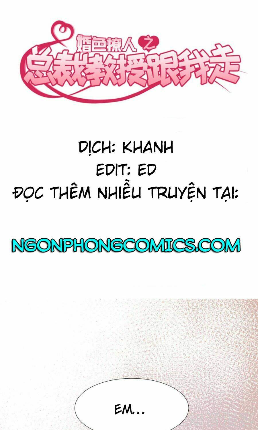 Tổng Tài Giáo Sư Đi Theo Tôi Chương 36 Ảnh 2
