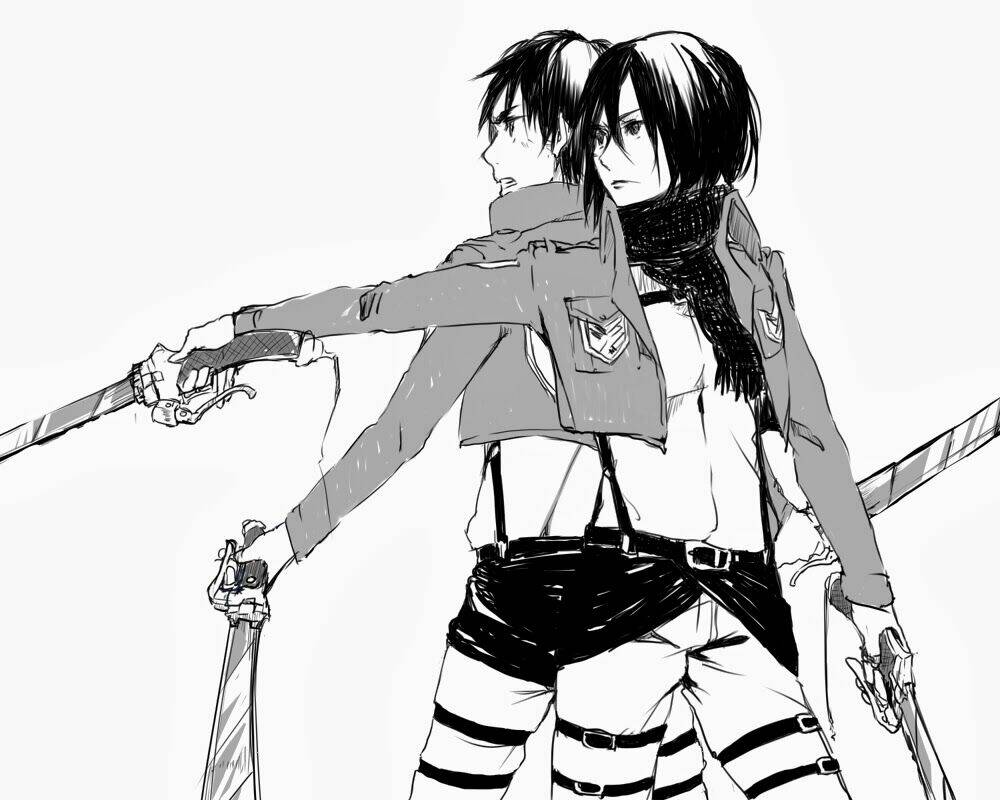 Tấn Công Người Khổng Lồ - Doujinshi Eren X Mikasa Chương 44 Ảnh 3