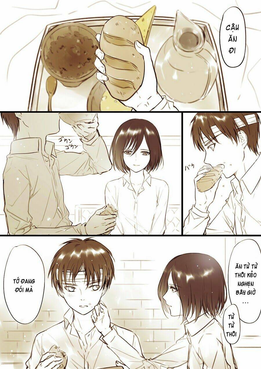 Tấn Công Người Khổng Lồ - Doujinshi Eren X Mikasa Chương 37 Ảnh 3
