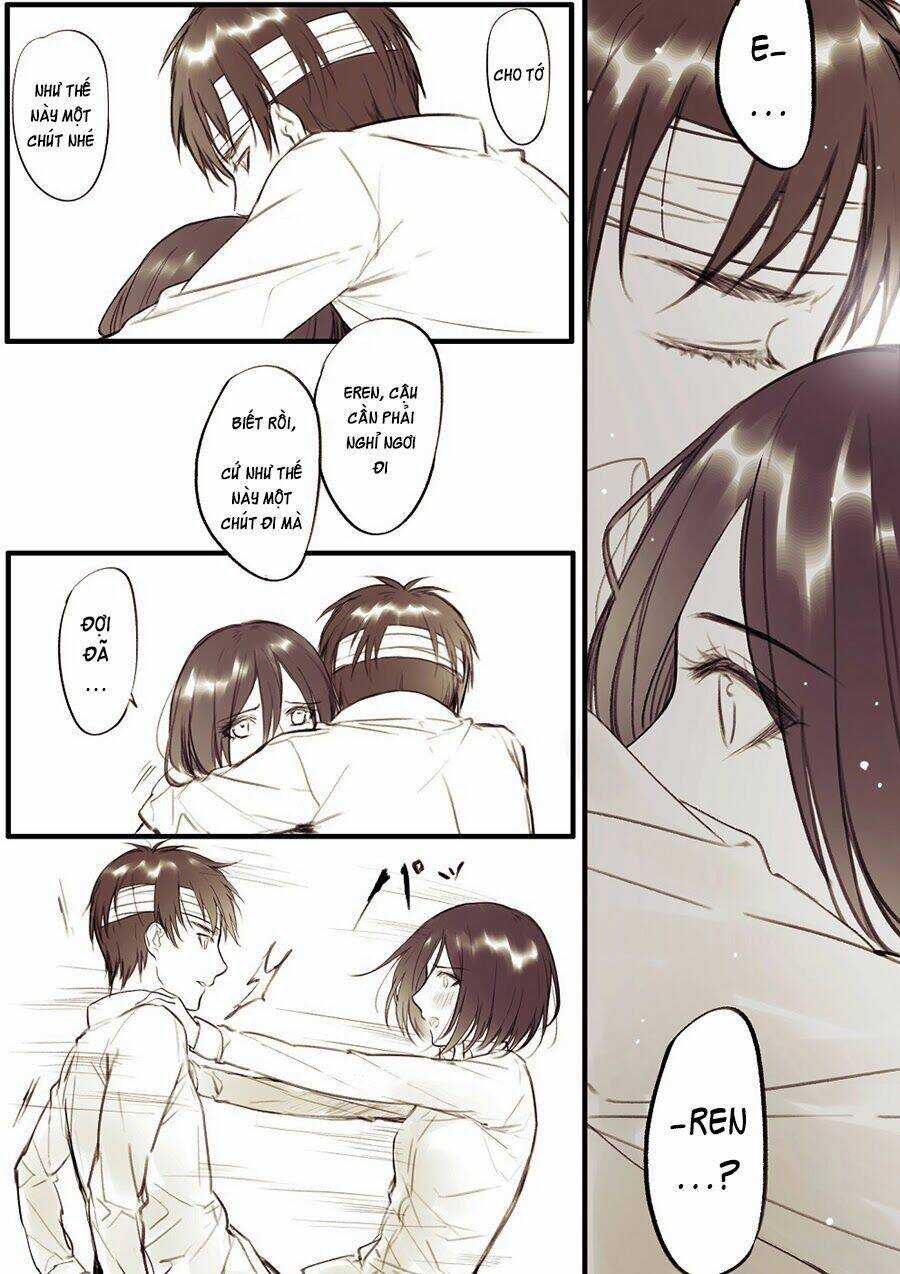 Tấn Công Người Khổng Lồ - Doujinshi Eren X Mikasa Chương 37 Ảnh 11