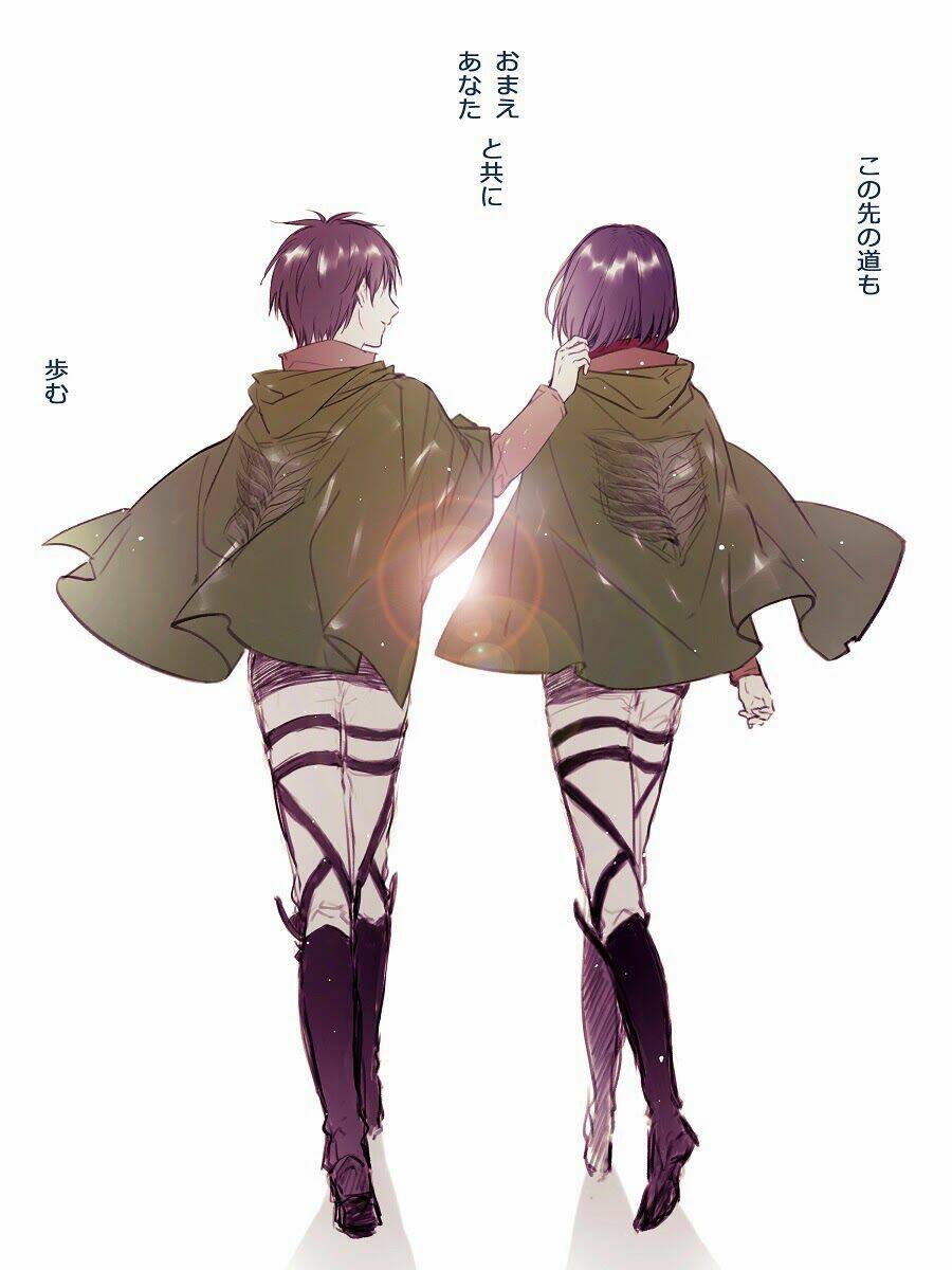 Tấn Công Người Khổng Lồ - Doujinshi Eren X Mikasa Chương 38 Ảnh 15