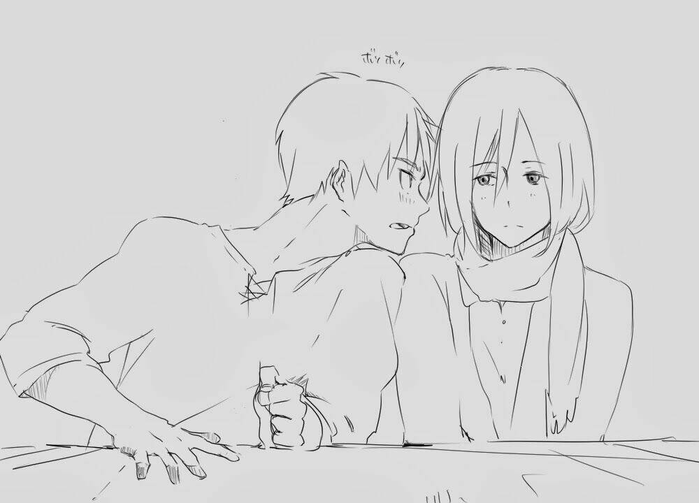 Tấn Công Người Khổng Lồ - Doujinshi Eren X Mikasa Chương 44 Ảnh 10