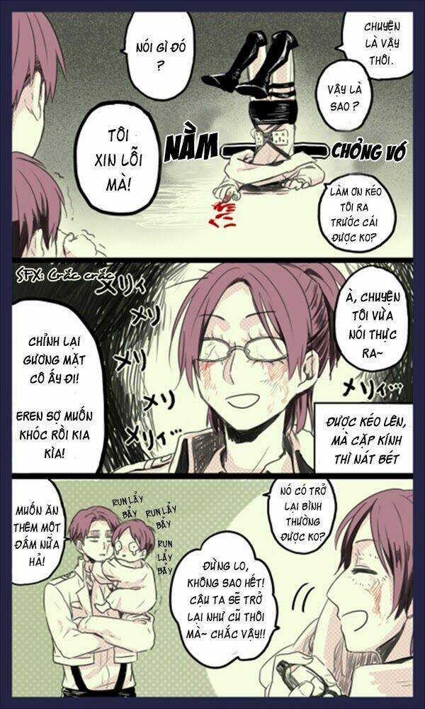 Tấn Công Người Khổng Lồ - Doujinshi Eren X Mikasa Chương 46 Ảnh 18