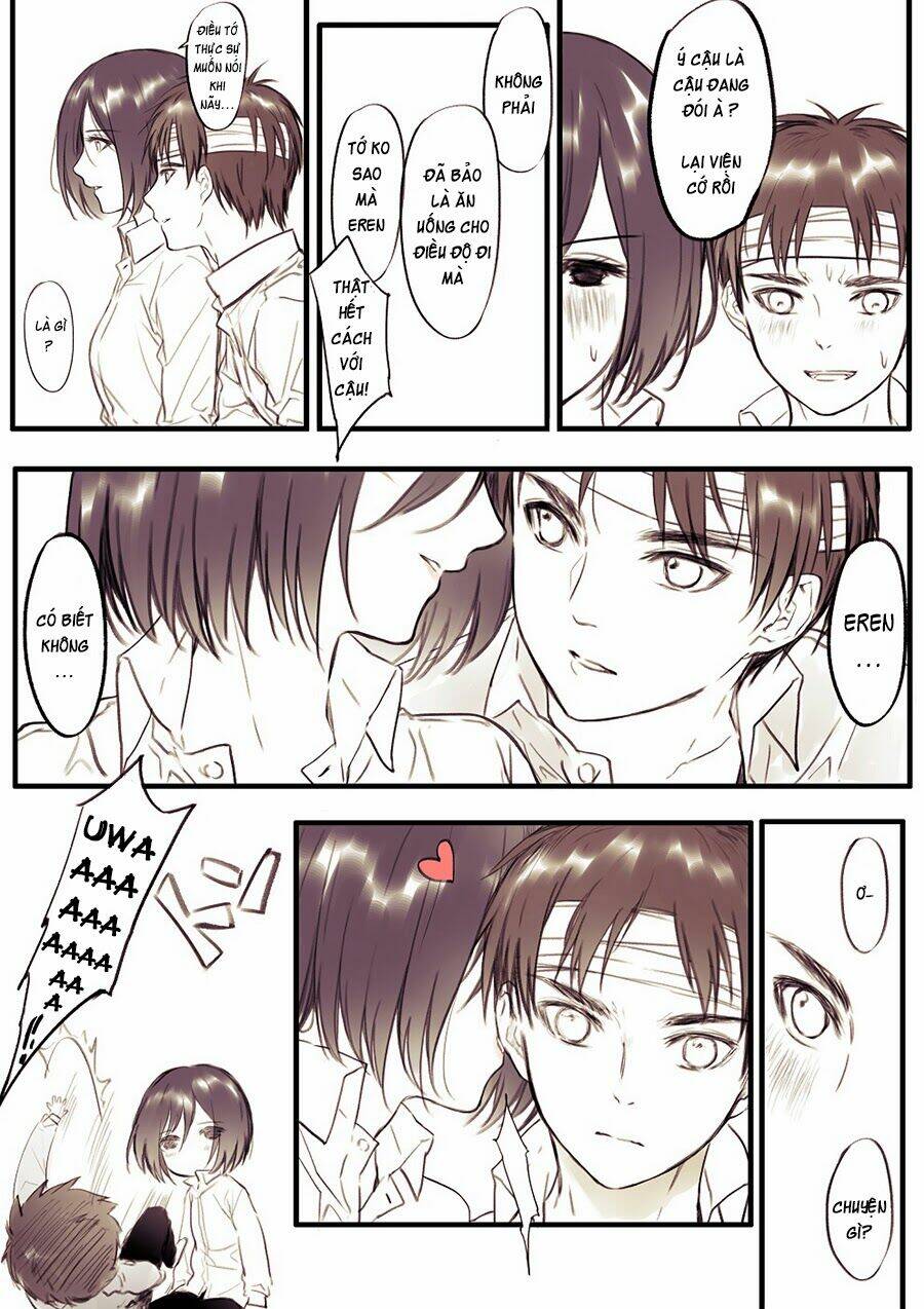 Tấn Công Người Khổng Lồ - Doujinshi Eren X Mikasa Chương 38 Ảnh 10