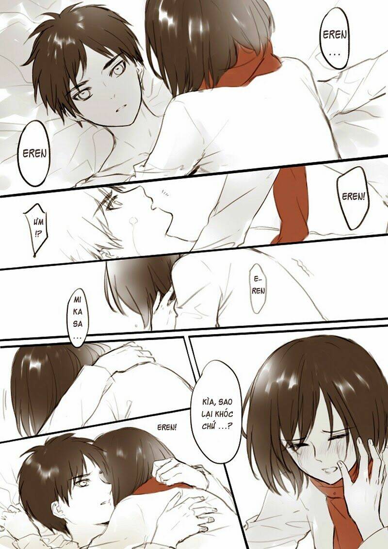 Tấn Công Người Khổng Lồ - Doujinshi Eren X Mikasa Chương 40 Ảnh 4