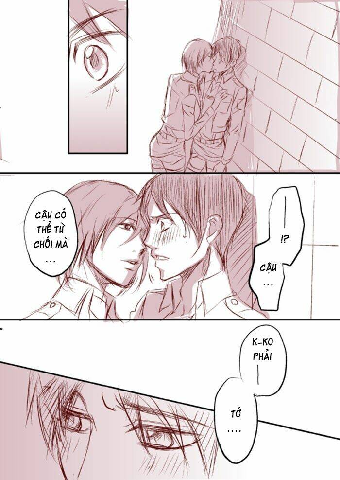 Tấn Công Người Khổng Lồ - Doujinshi Eren X Mikasa Chương 36 Ảnh 12