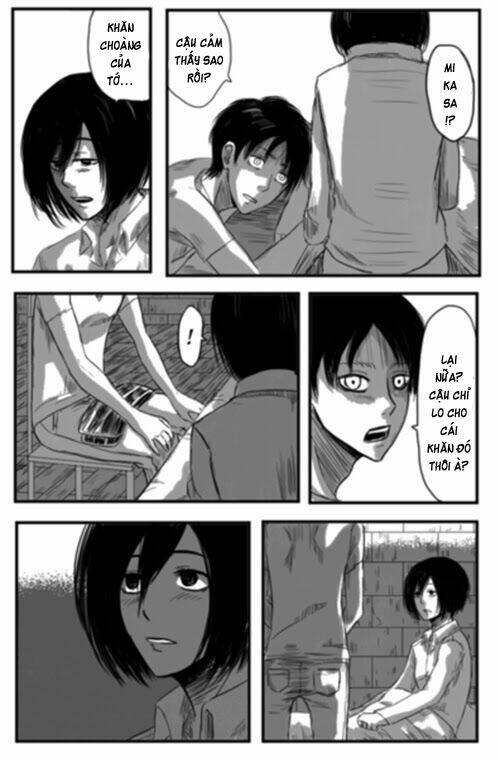 Tấn Công Người Khổng Lồ - Doujinshi Eren X Mikasa Chương 43 Ảnh 4