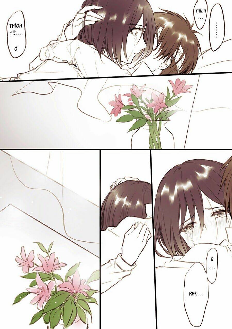 Tấn Công Người Khổng Lồ - Doujinshi Eren X Mikasa Chương 38 Ảnh 7