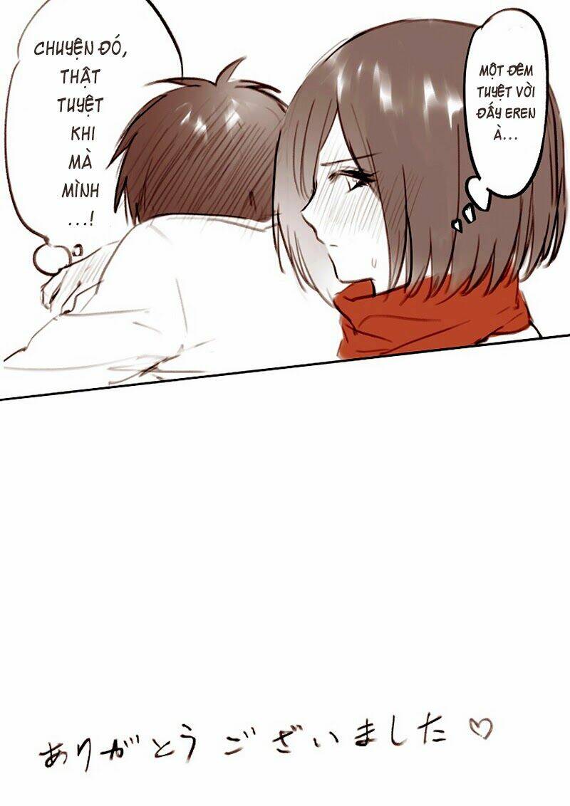 Tấn Công Người Khổng Lồ - Doujinshi Eren X Mikasa Chương 40 Ảnh 9