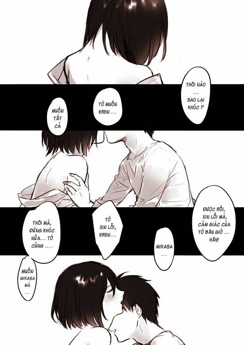 Tấn Công Người Khổng Lồ - Doujinshi Eren X Mikasa Chương 40 Ảnh 5