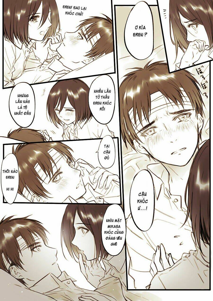 Tấn Công Người Khổng Lồ - Doujinshi Eren X Mikasa Chương 38 Ảnh 8