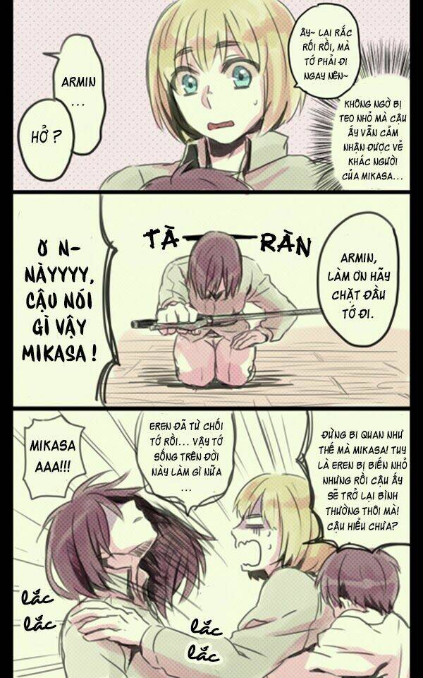 Tấn Công Người Khổng Lồ - Doujinshi Eren X Mikasa Chương 45 Ảnh 9