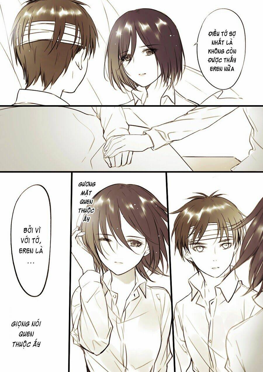 Tấn Công Người Khổng Lồ - Doujinshi Eren X Mikasa Chương 37 Ảnh 9