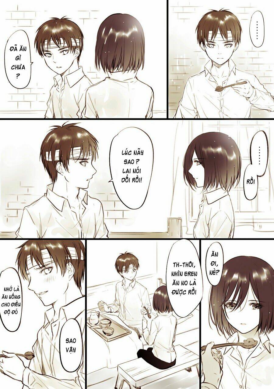 Tấn Công Người Khổng Lồ - Doujinshi Eren X Mikasa Chương 37 Ảnh 4