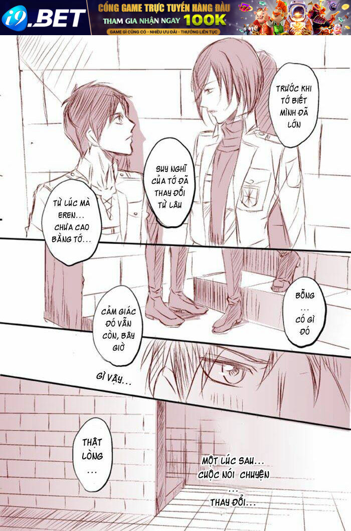 Tấn Công Người Khổng Lồ - Doujinshi Eren X Mikasa Chương 36 Ảnh 10