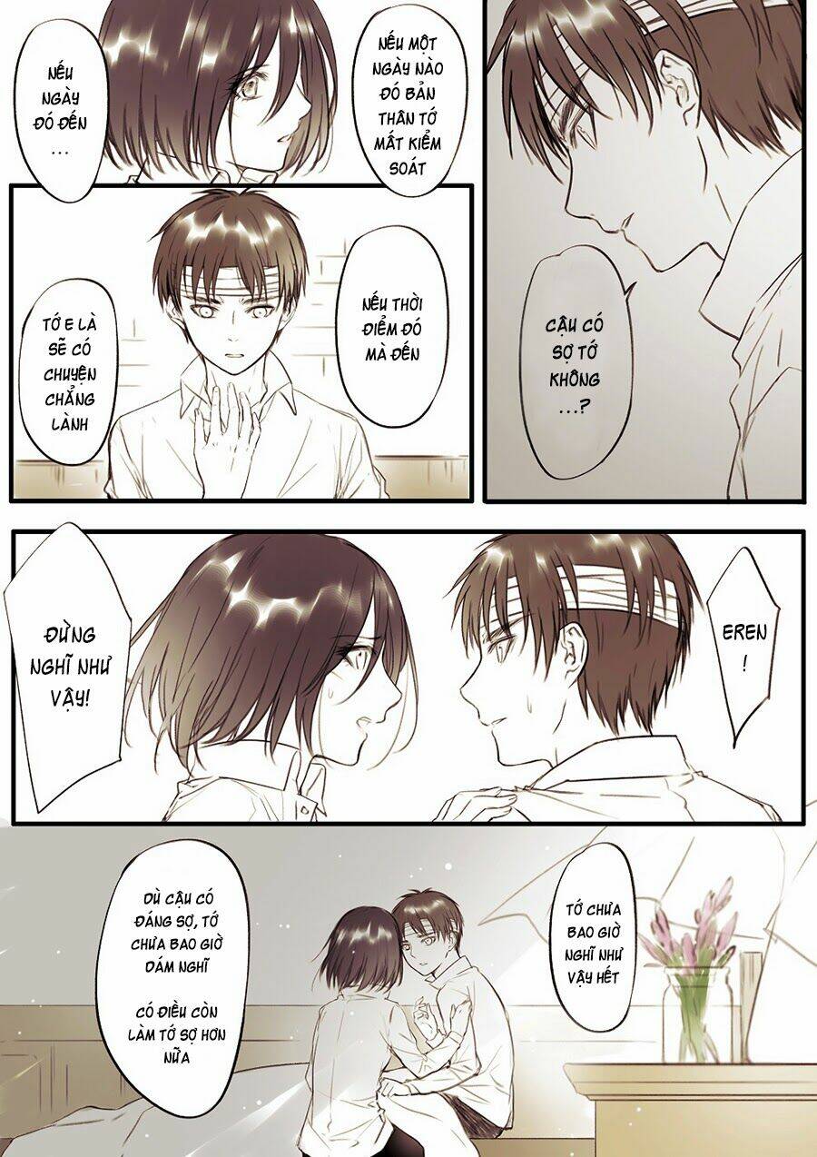 Tấn Công Người Khổng Lồ - Doujinshi Eren X Mikasa Chương 37 Ảnh 8