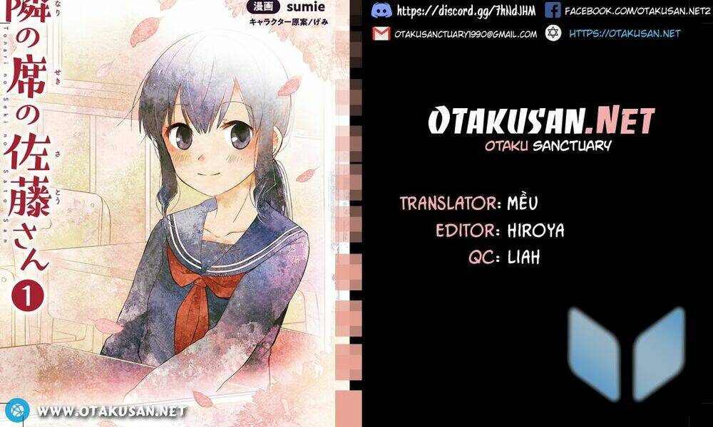 Tonari No Seki No Satou-San Chương 1 Ảnh 2