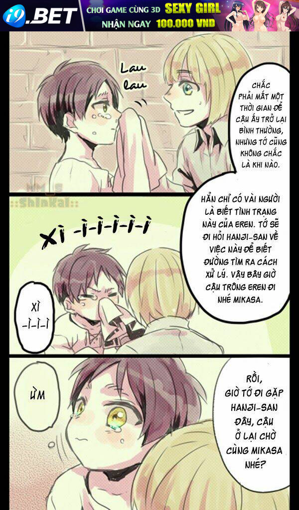 Tấn Công Người Khổng Lồ - Doujinshi Eren X Mikasa Chương 45 Ảnh 7