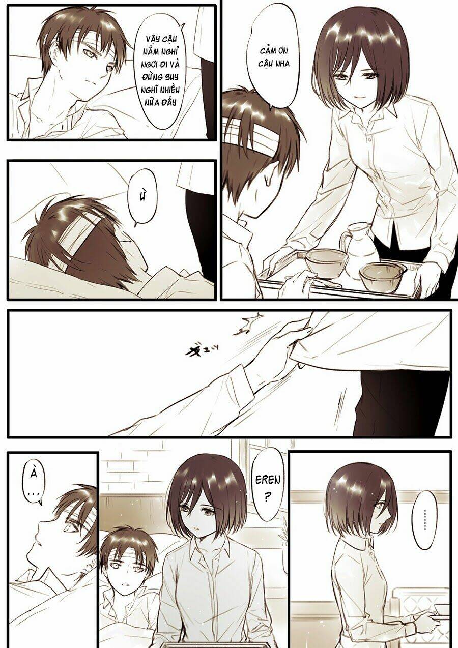 Tấn Công Người Khổng Lồ - Doujinshi Eren X Mikasa Chương 37 Ảnh 5