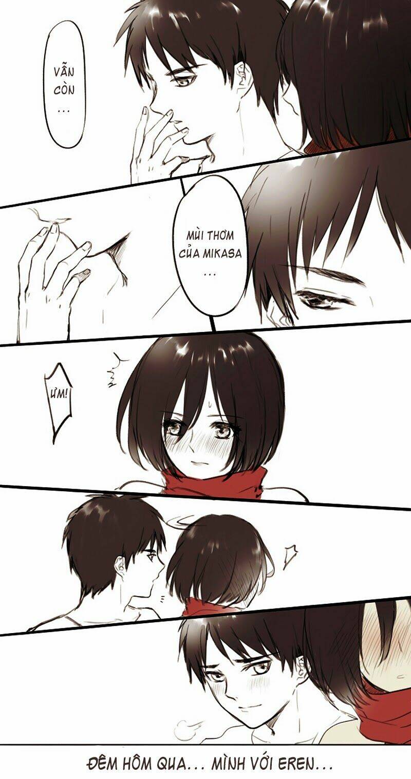 Tấn Công Người Khổng Lồ - Doujinshi Eren X Mikasa Chương 40 Ảnh 3
