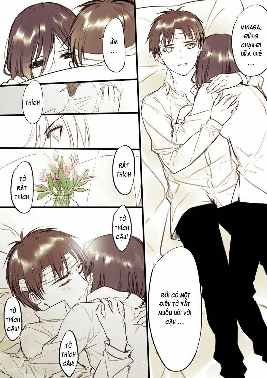 Tấn Công Người Khổng Lồ - Doujinshi Eren X Mikasa Chương 38 Ảnh 6