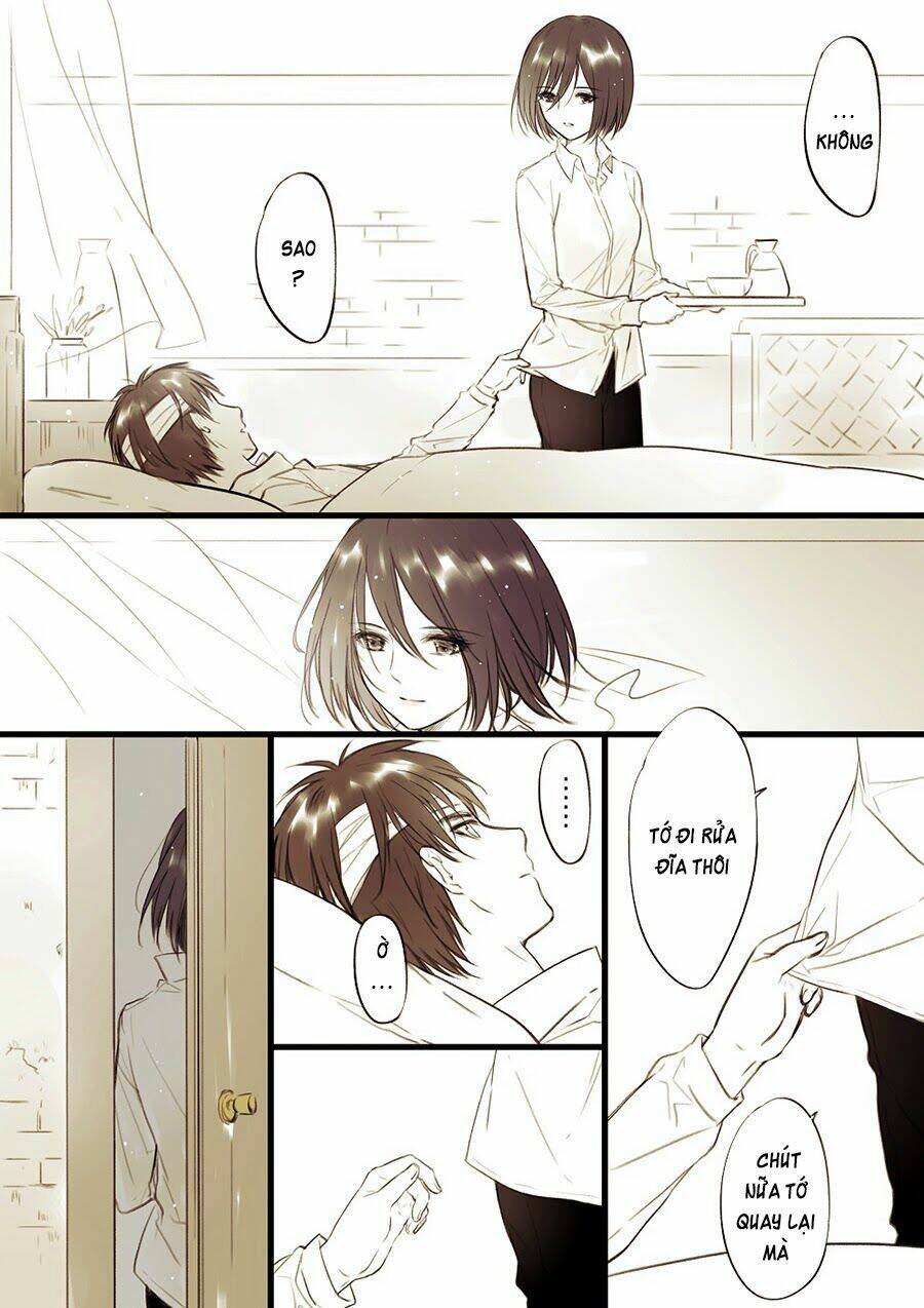 Tấn Công Người Khổng Lồ - Doujinshi Eren X Mikasa Chương 37 Ảnh 6
