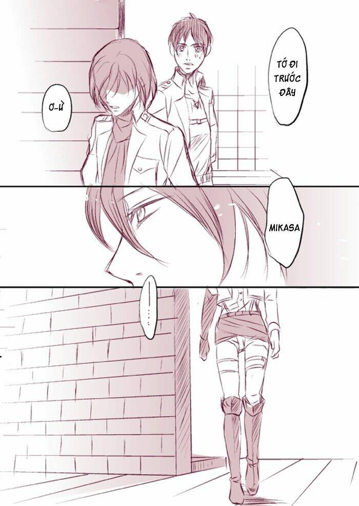 Tấn Công Người Khổng Lồ - Doujinshi Eren X Mikasa Chương 36 Ảnh 16