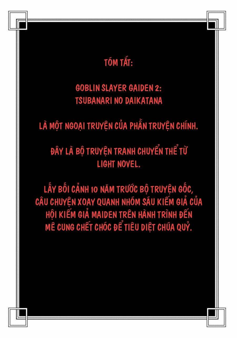 Goblin Slayer Gaiden 2: Tsubanari No Daikatana Chương 1 Ảnh 5