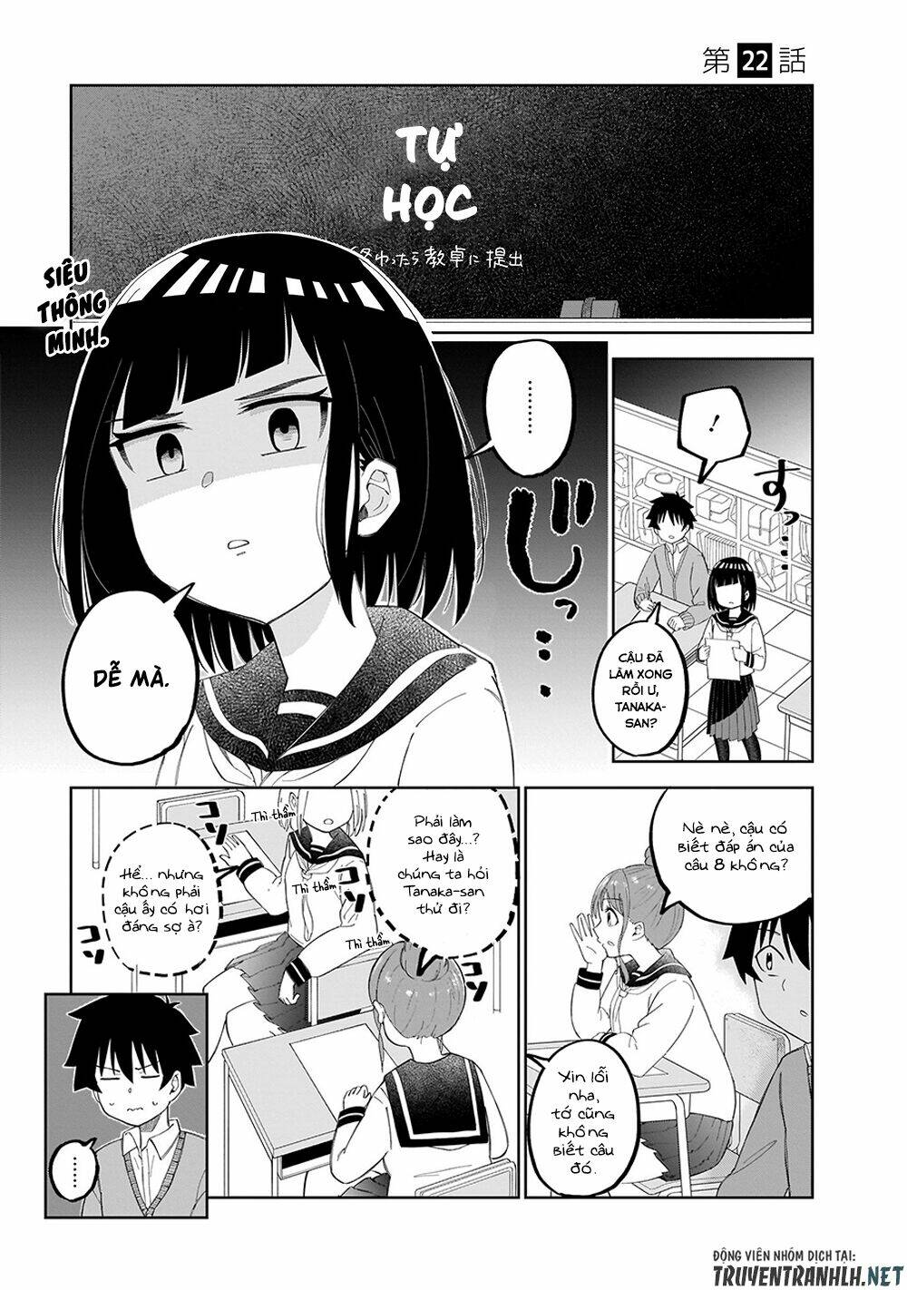 Tanaka-San Trong Lớp Tôi Thật Sự Là Siêu Đáng Sợ Chương 22 Ảnh 3