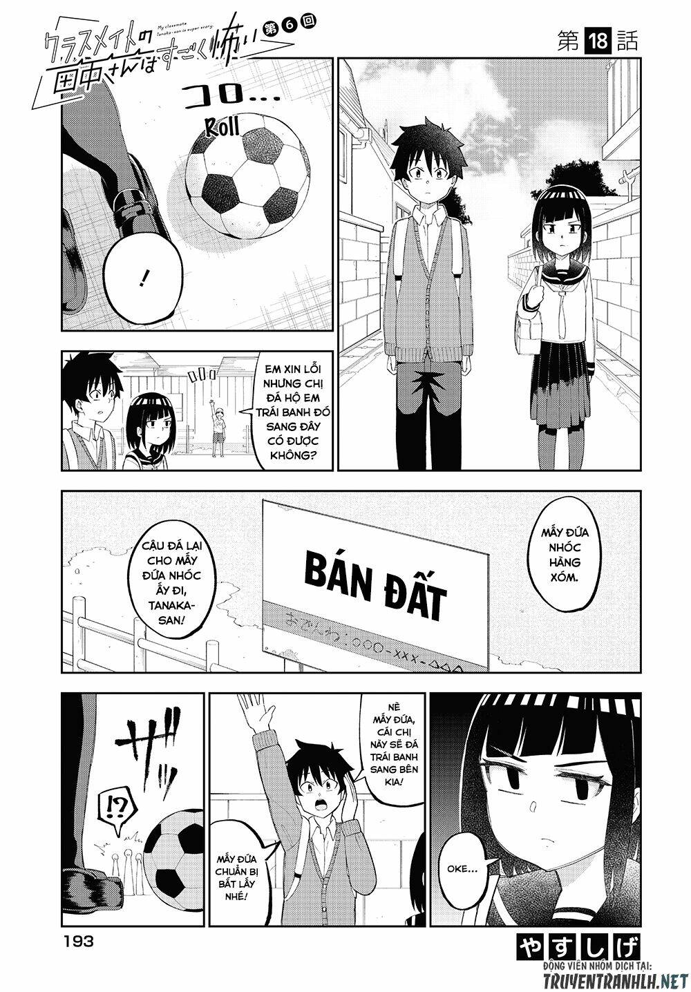 Tanaka-San Trong Lớp Tôi Thật Sự Là Siêu Đáng Sợ Chương 18 Ảnh 3
